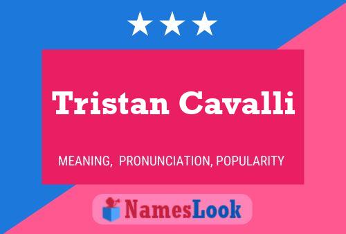 Tristan Cavalli Naam Poster