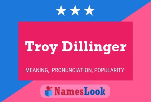 Troy Dillinger Naam Poster