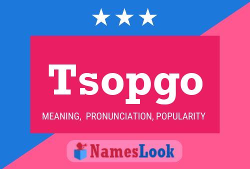 Tsopgo Naam Poster