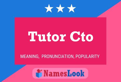 Tutor Cto Naam Poster