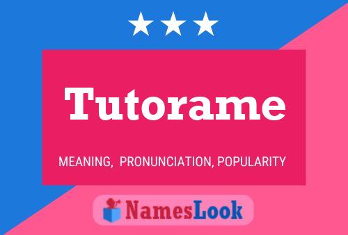 Tutorame Naam Poster