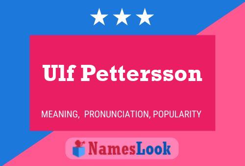 Ulf Pettersson Naam Poster