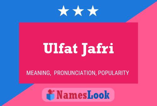 Ulfat Jafri Naam Poster