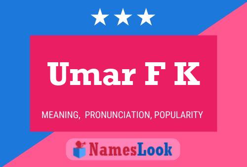 Umar F K Naam Poster