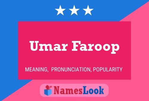 Umar Faroop Naam Poster