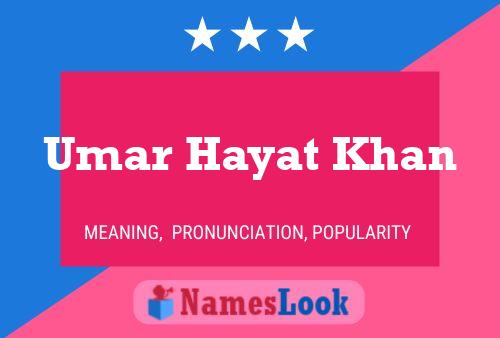 Umar Hayat Khan Naam Poster