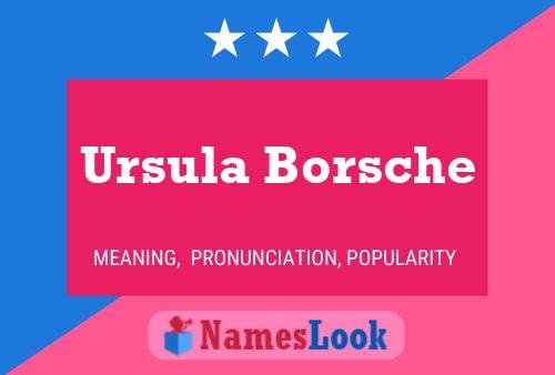 Ursula Borsche Naam Poster