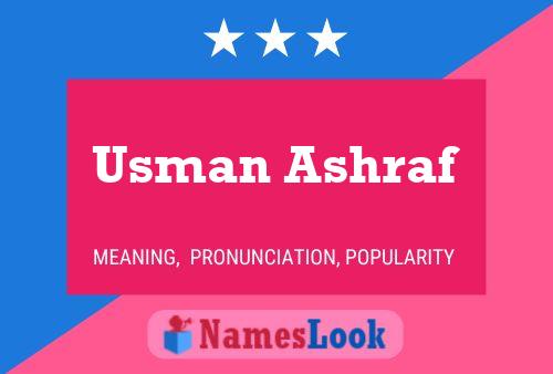 Usman Ashraf Naam Poster