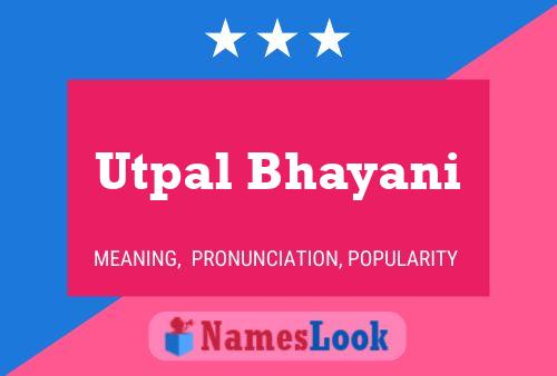 Utpal Bhayani Naam Poster