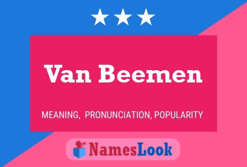 Van Beemen Naam Poster