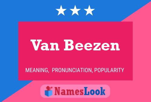 Van Beezen Naam Poster