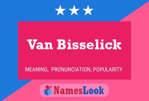 Van Bisselick Naam Poster