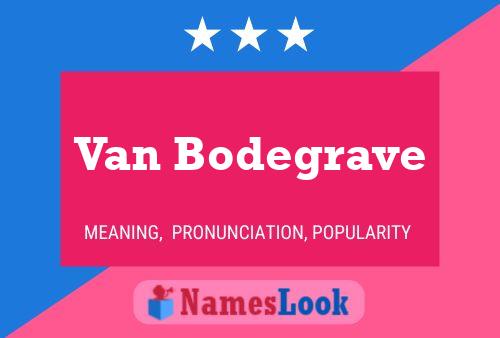 Van Bodegrave Naam Poster