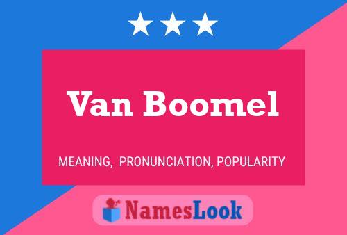 Van Boomel Naam Poster