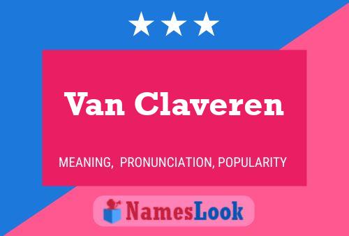 Van Claveren Naam Poster