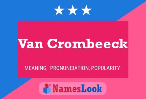 Van Crombeeck Naam Poster