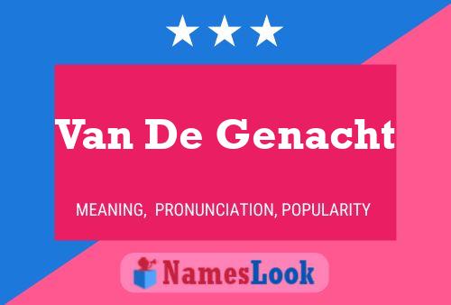 Van De Genacht Naam Poster