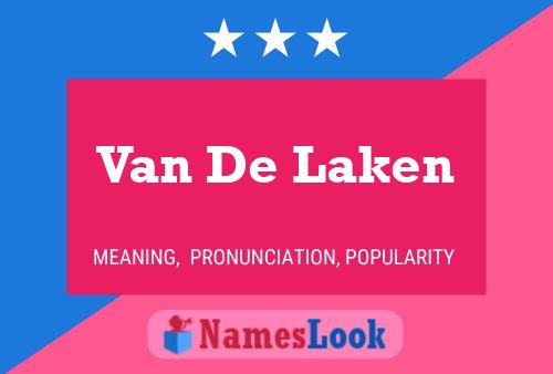 Van De Laken Naam Poster