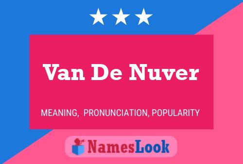 Van De Nuver Naam Poster