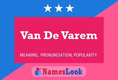 Van De Varem Naam Poster