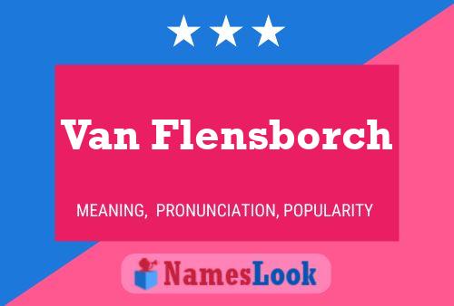 Van Flensborch Naam Poster