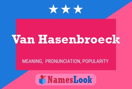 Van Hasenbroeck Naam Poster