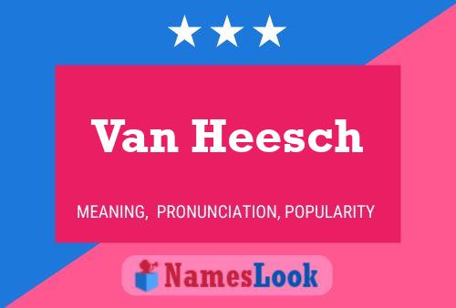 Van Heesch Naam Poster