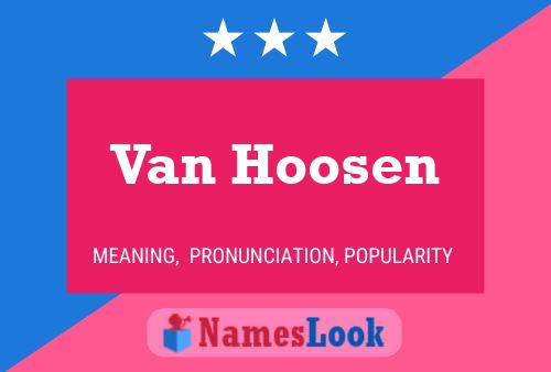 Van Hoosen Naam Poster