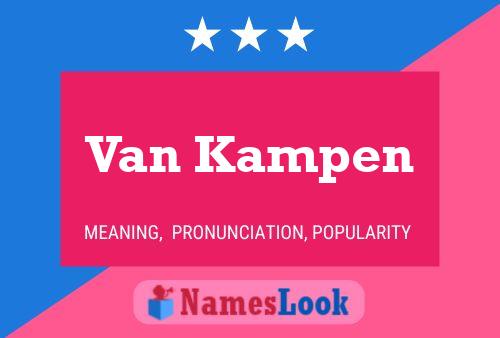 Van Kampen Naam Poster