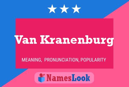 Van Kranenburg Naam Poster