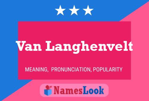 Van Langhenvelt Naam Poster