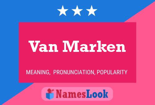 Van Marken Naam Poster