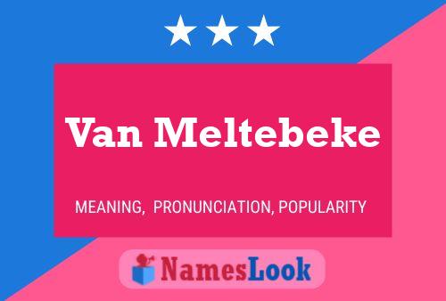 Van Meltebeke Naam Poster