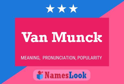 Van Munck Naam Poster