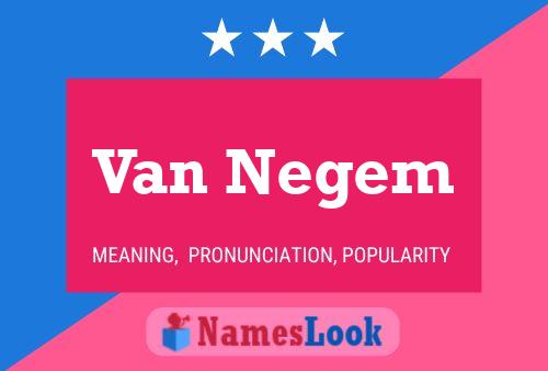 Van Negem Naam Poster