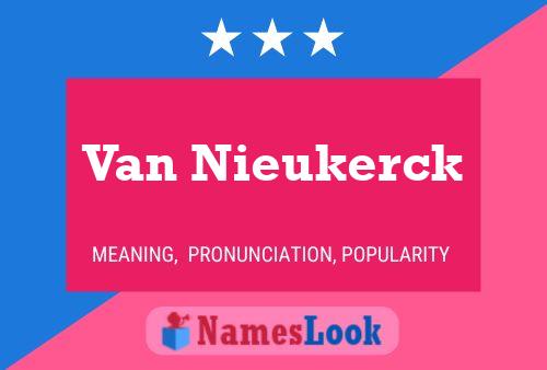 Van Nieukerck Naam Poster