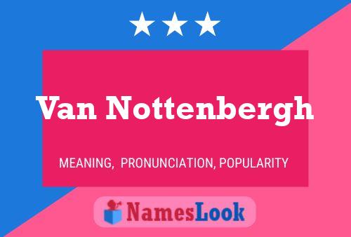 Van Nottenbergh Naam Poster