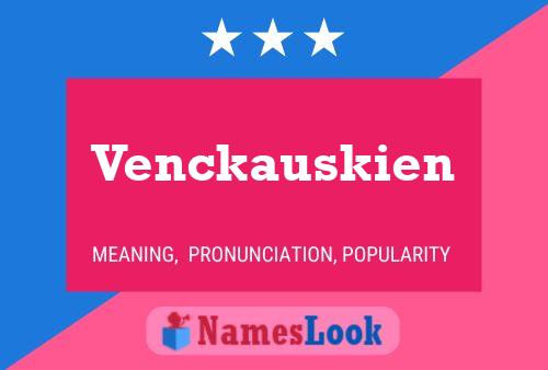 Venckauskien Naam Poster