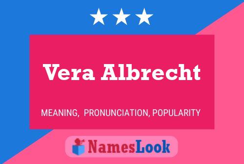 Vera Albrecht Naam Poster