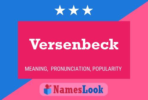 Versenbeck Naam Poster