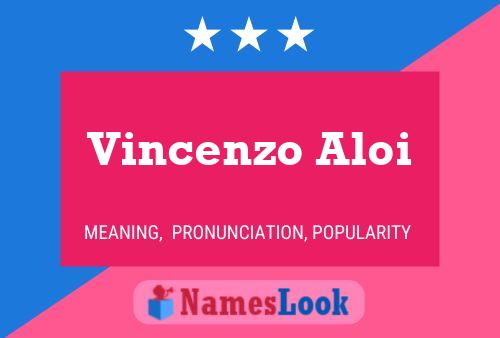 Vincenzo Aloi Naam Poster