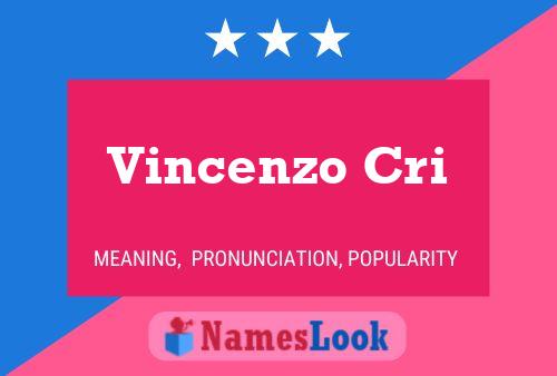 Vincenzo Cri Naam Poster