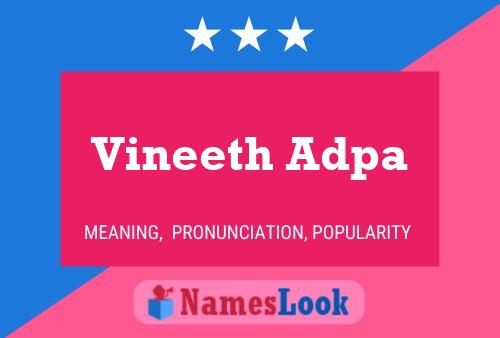 Vineeth Adpa Naam Poster