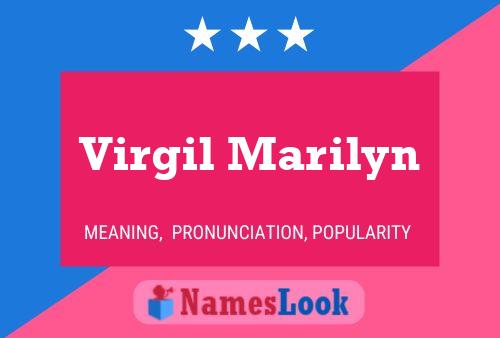 Virgil Marilyn Naam Poster