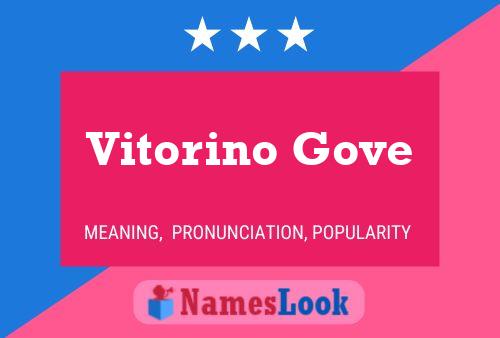 Vitorino Gove Naam Poster