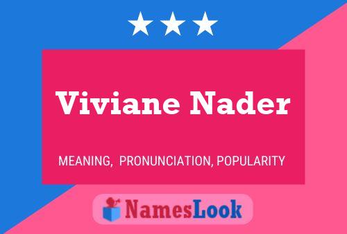 Viviane Nader Naam Poster