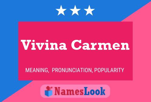 Vivina Carmen Naam Poster