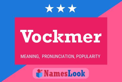 Vockmer Naam Poster