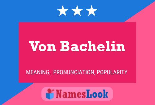 Von Bachelin Naam Poster