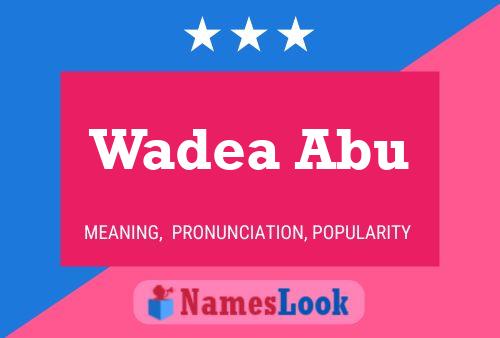 Wadea Abu Naam Poster